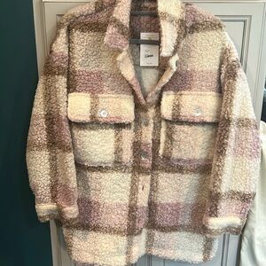 NWT Fuzzy Shacket